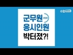 2020 군무원 선발인원/응시인원/경쟁률