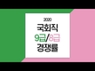 2020 국회직 8급/9급 경쟁률 모아보기