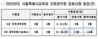 2023년도 서울특별시교육청 지방공무원 임용시험 일정 및 달라지는 시험제도